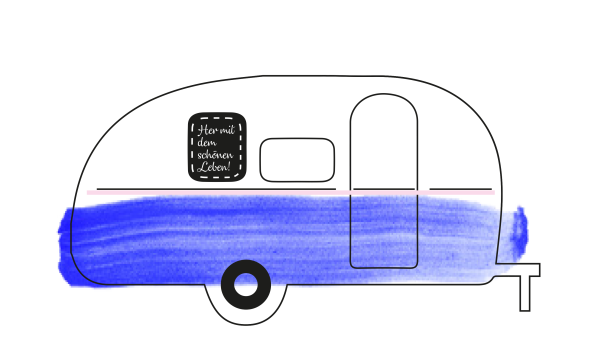 gemütliche Mietwohnwagen - StrandCamper an der Elbe am Stover Strand bei Hamburg